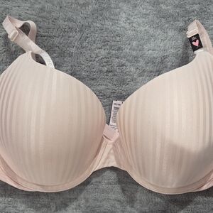 Vicotria's Secret Elegant Pink Striped Bra
